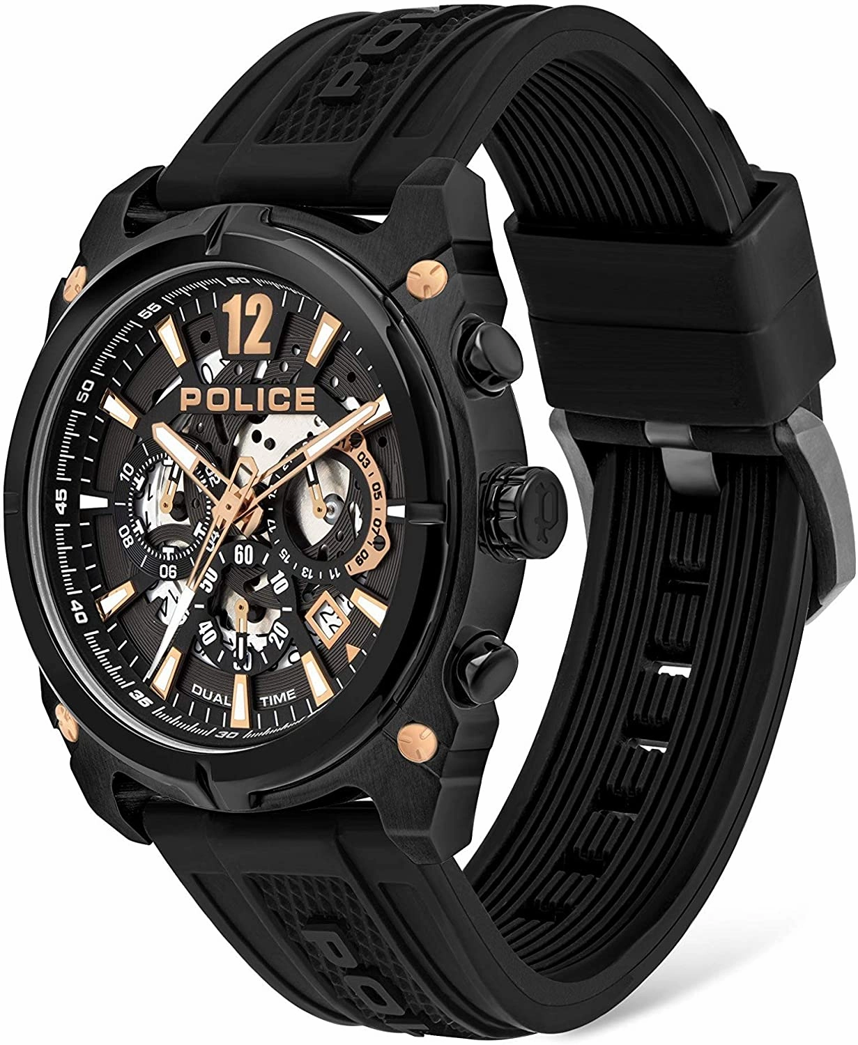 Police Antrim Black Silicone Watch PL.16020JSB/61P