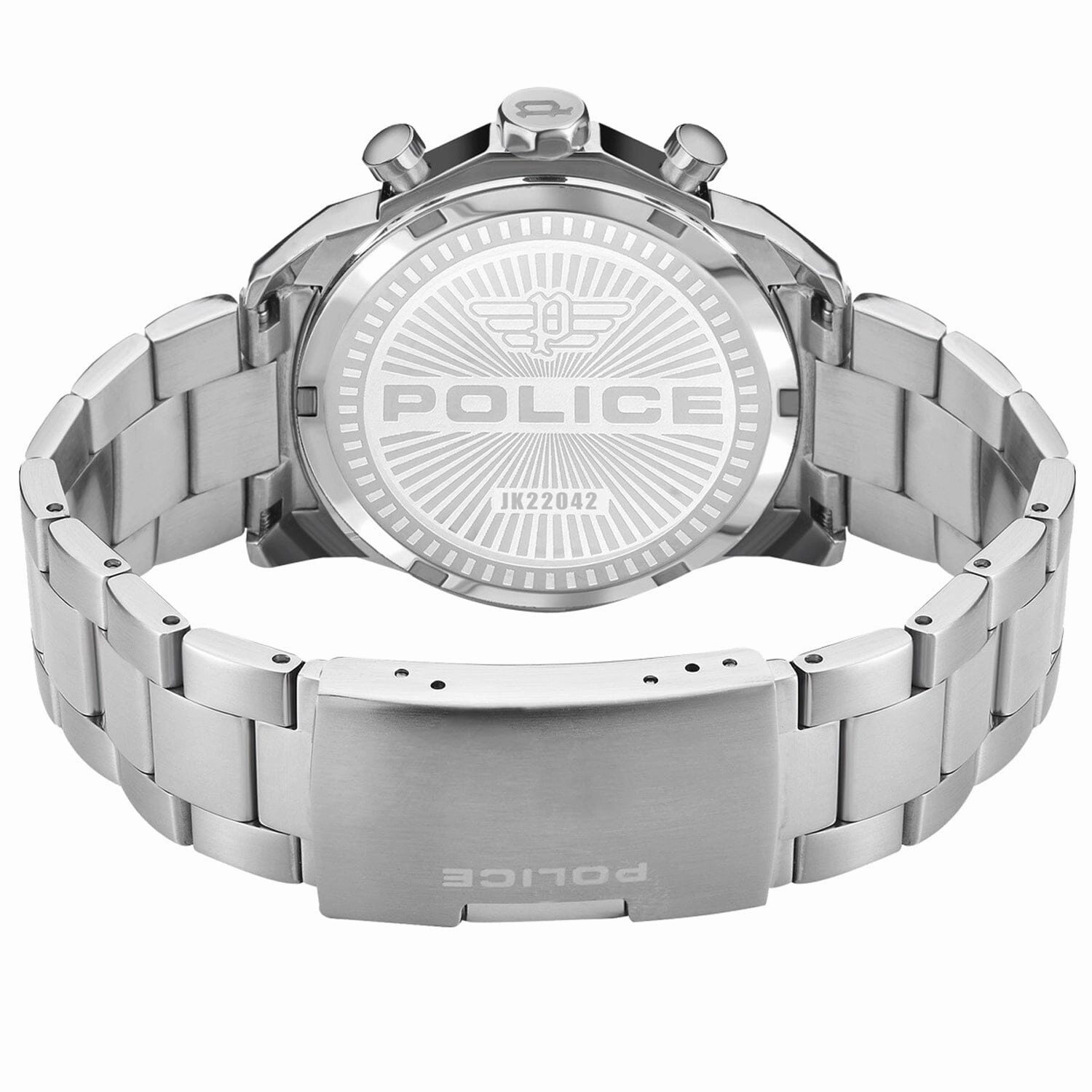 Police Menelik Chronograph Black Dial Stainless SteelMen's Watch PEWJK2204201