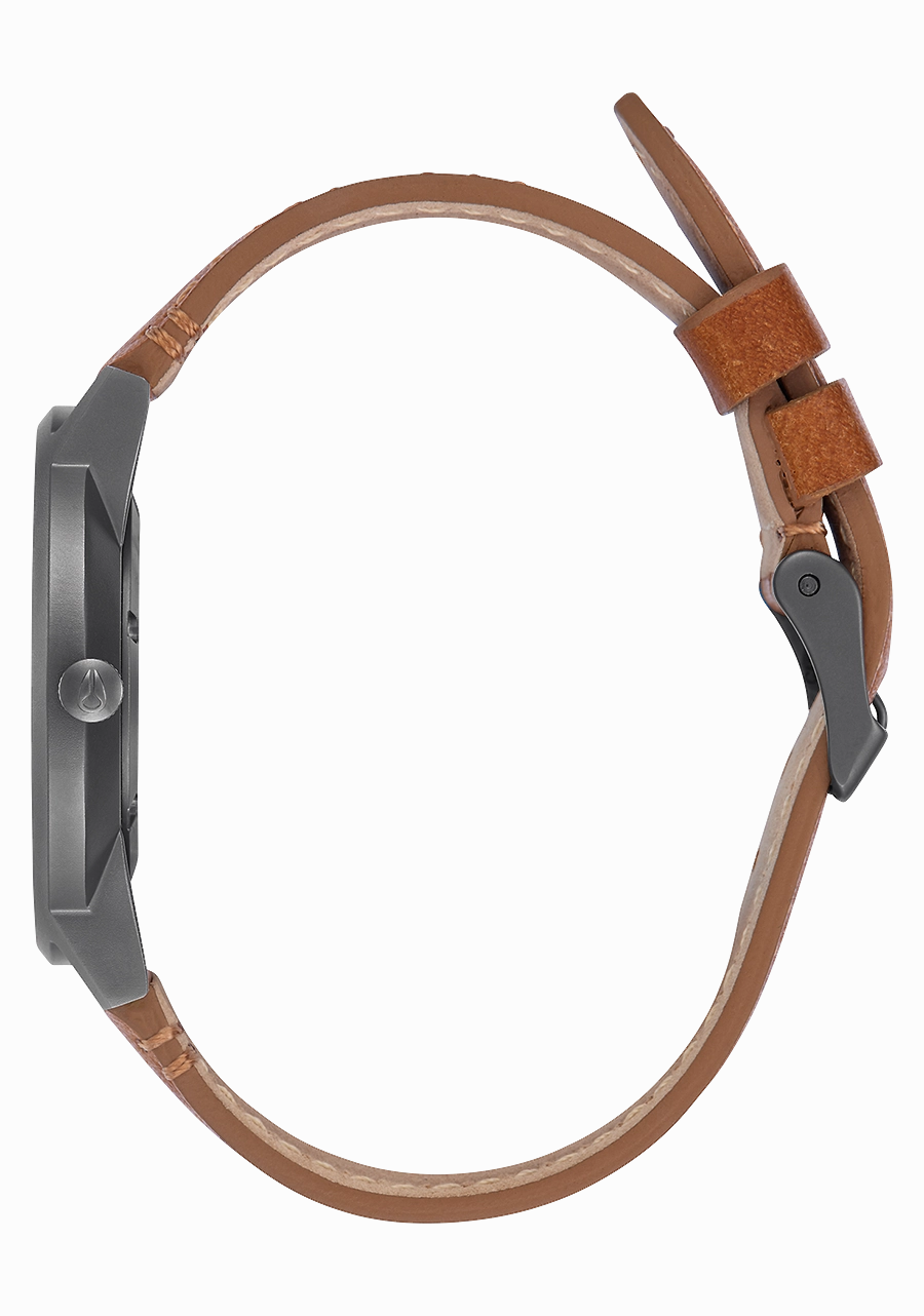 Porter Leather - Gunmetal / Charcoal / Taupe