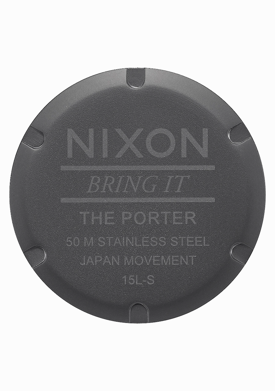 Porter Leather - Gunmetal / Charcoal / Taupe