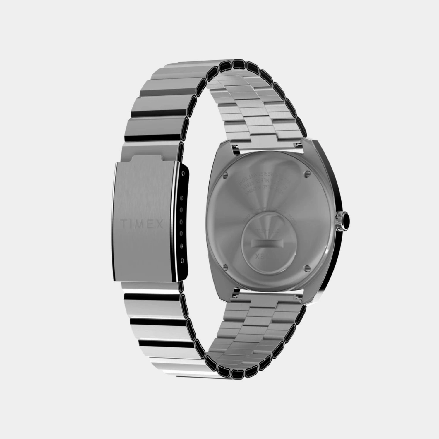 Q Timex 1975 Enigma Reissue Men Quartz Blue Dial Analog Stainless Steel Watch TW2W59800UJ
