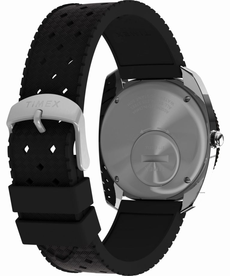 Q Timex Reissue 1971 Velocity Rubber Strap Watch TW2W22400