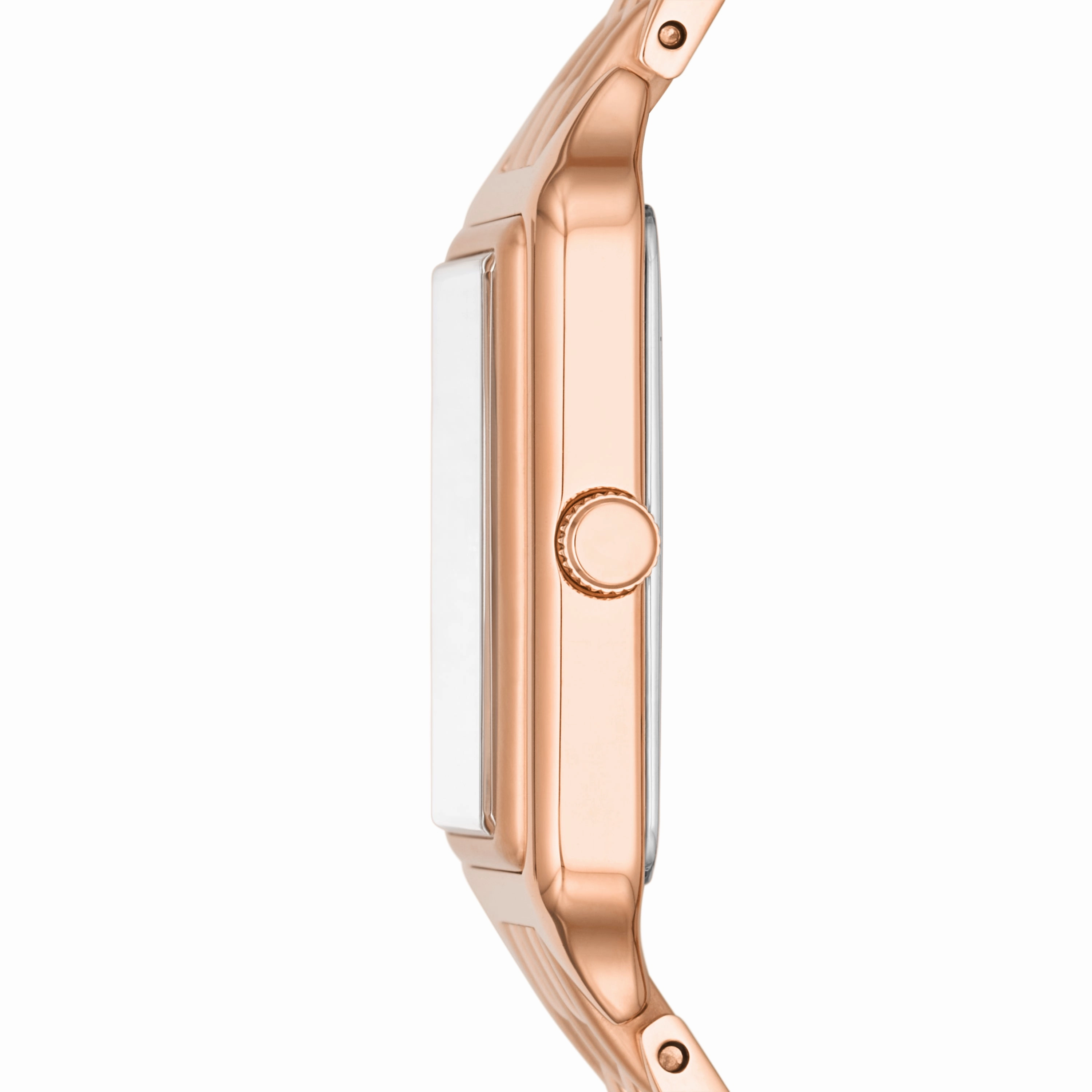 Raquel Three-Hand Date Rose Gold-Tone Stainless Steel Watch