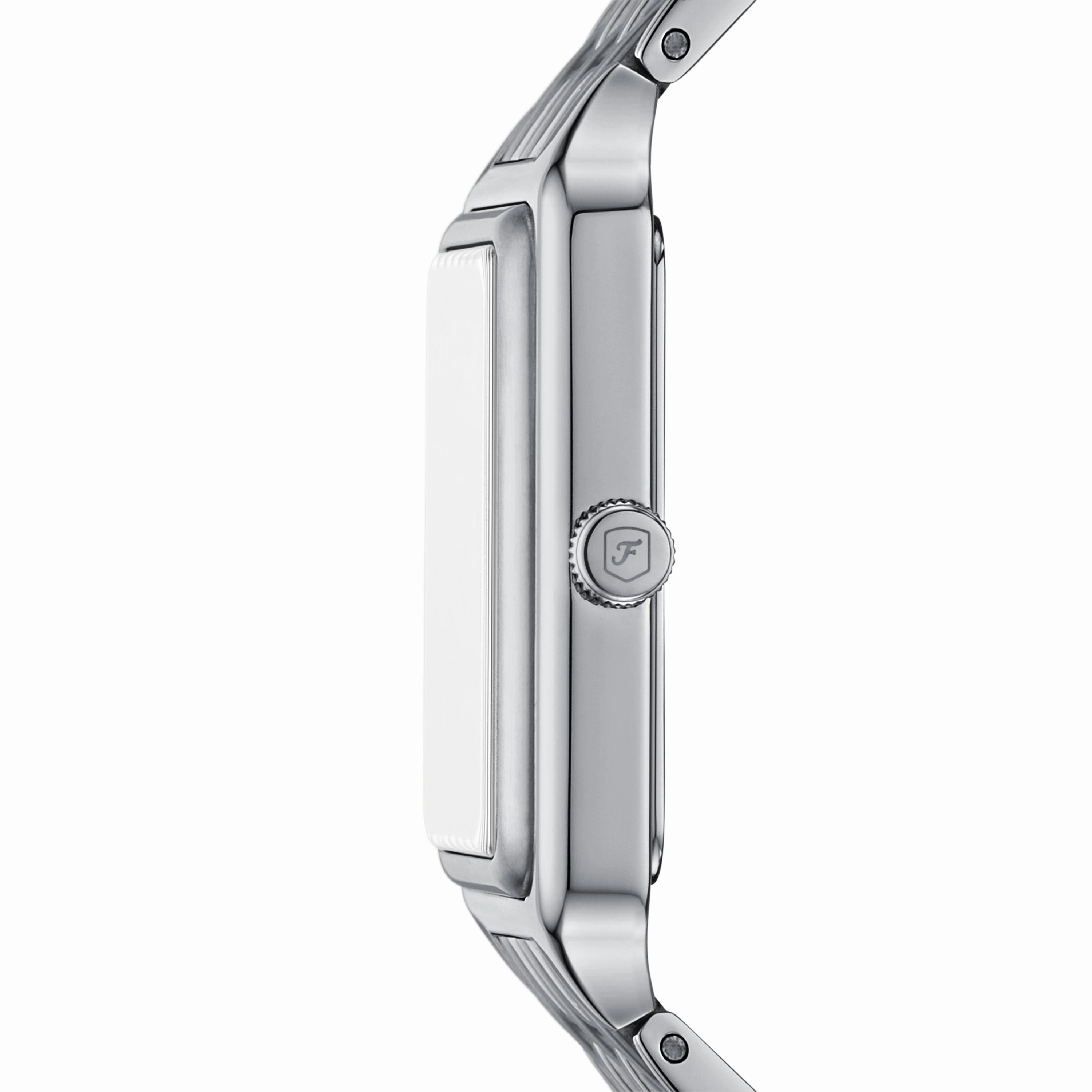 Raquel Three-Hand Date Stainless Steel Watch