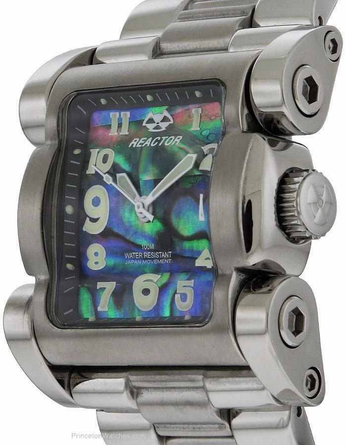 Reactor Womens Ion Watch - Stainless - Abalone Dial - 100m - Bracelet - Date
