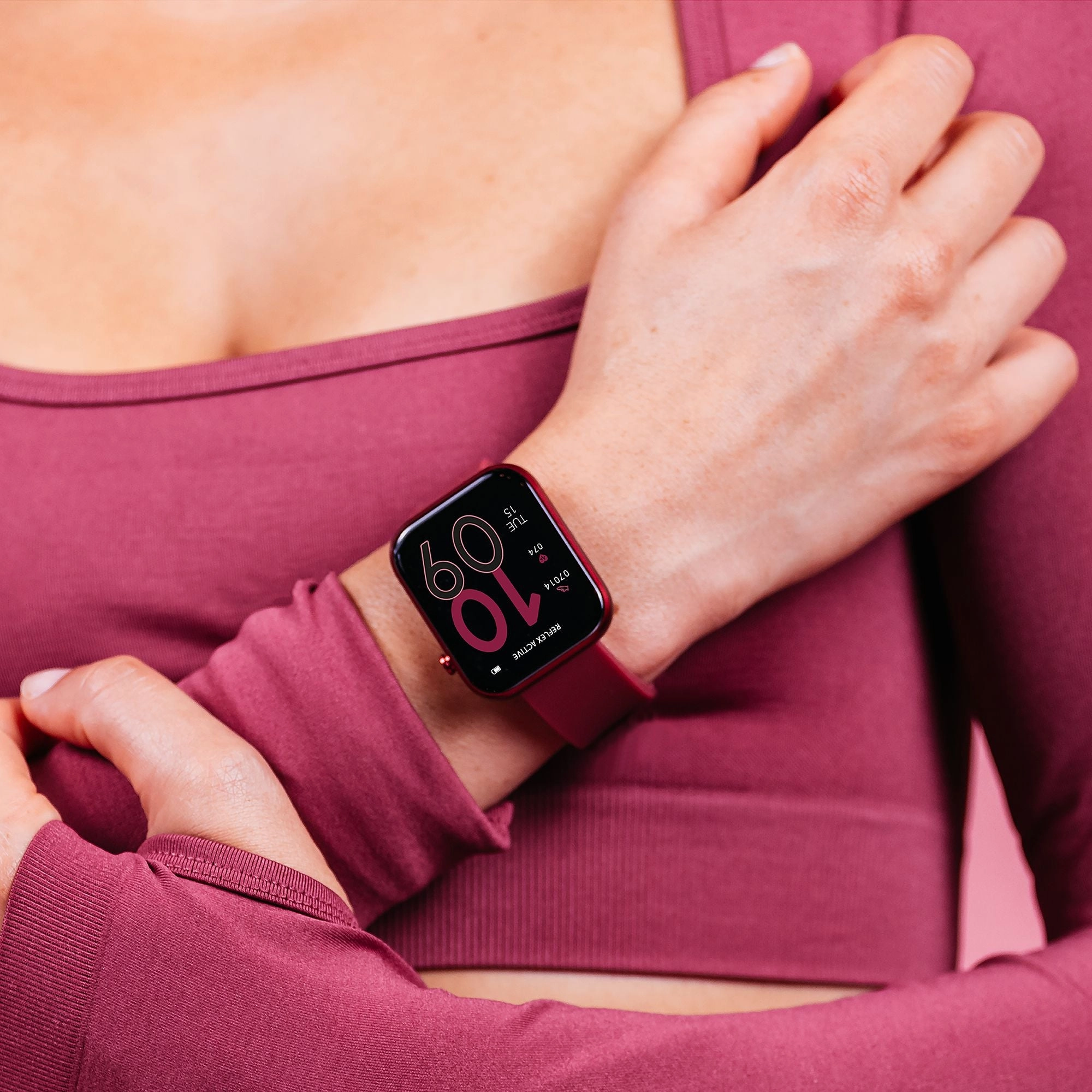 Reflex Active Series 12 Berry Silicone Smartwatch RA12-2158