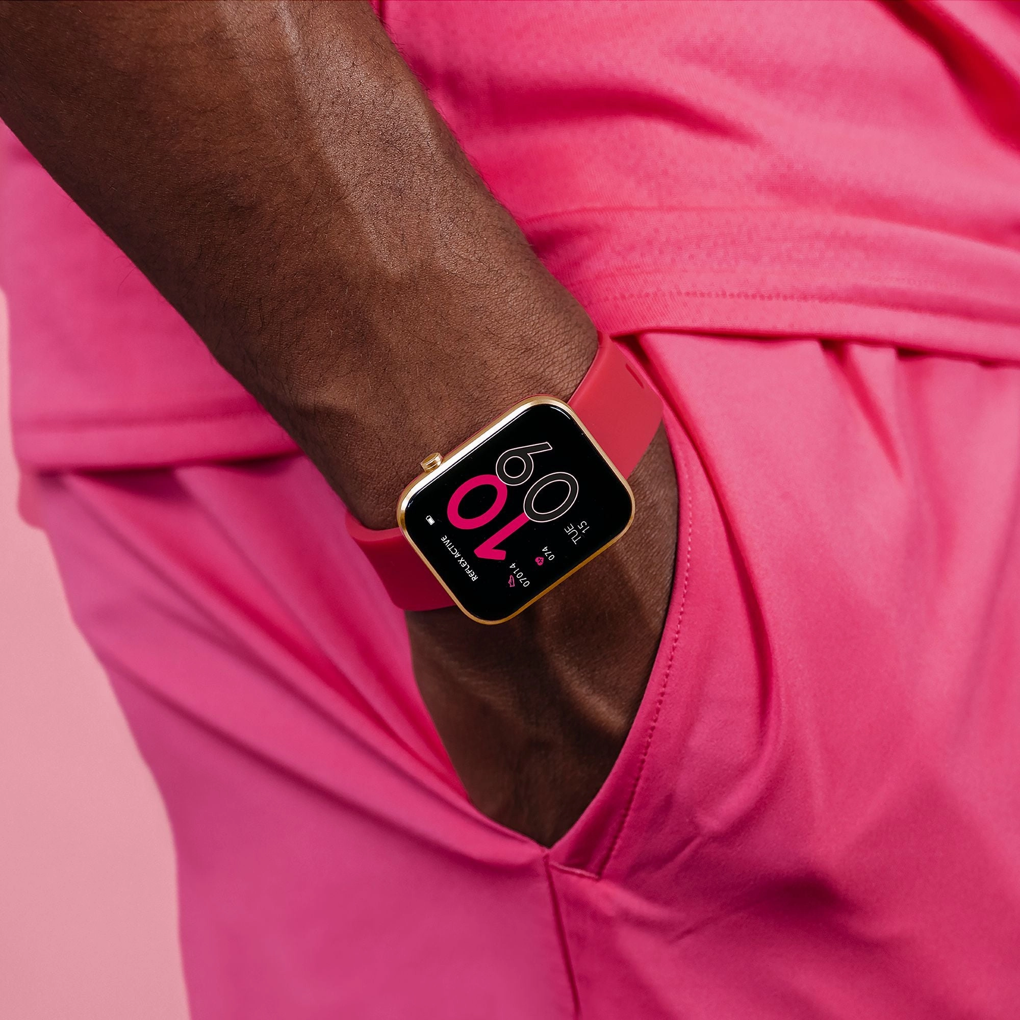Reflex Active Series 12 Rose Gold/ Pink Silicone Smartwatch RA12-2152