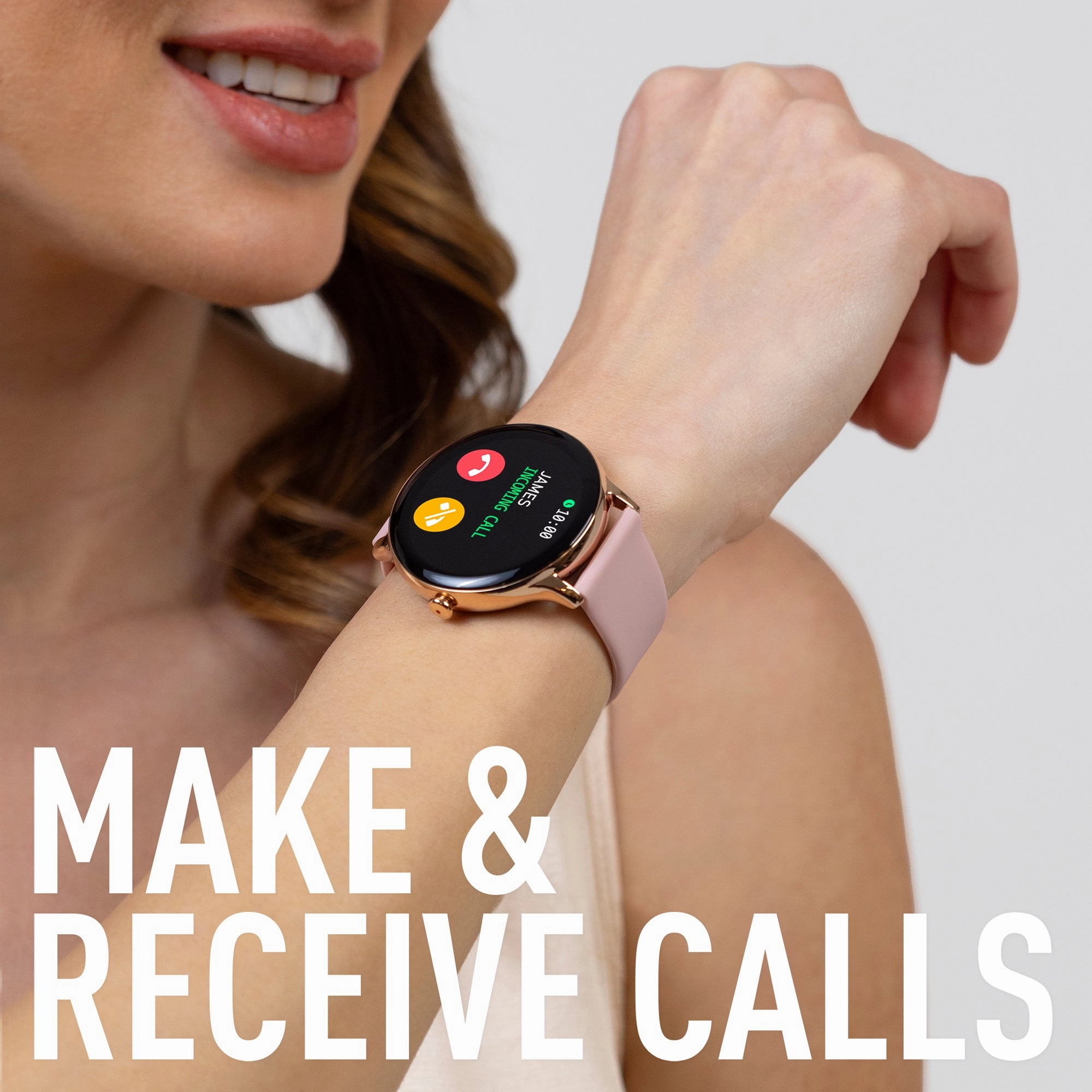 Reflex Active Series 22 Rose Gold Case & Pink Silicone Strap RA22-2184