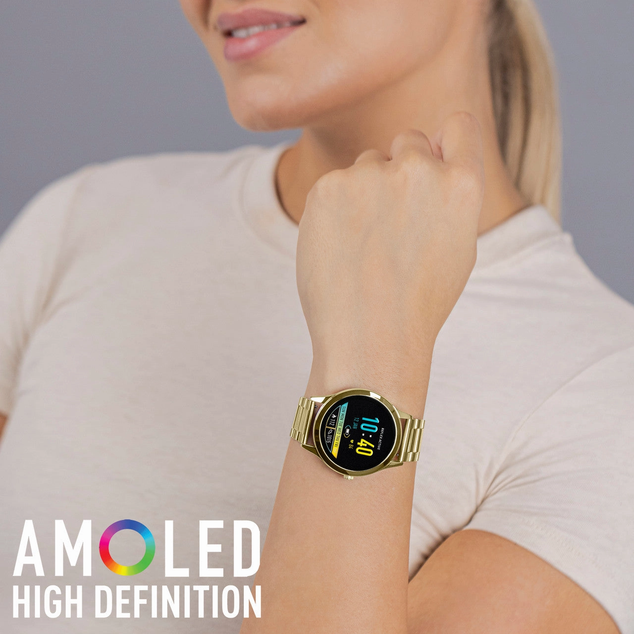 Reflex Active SERIES 31 AMOLED Gold Steel Bracelet Smart Watch RA31-4100