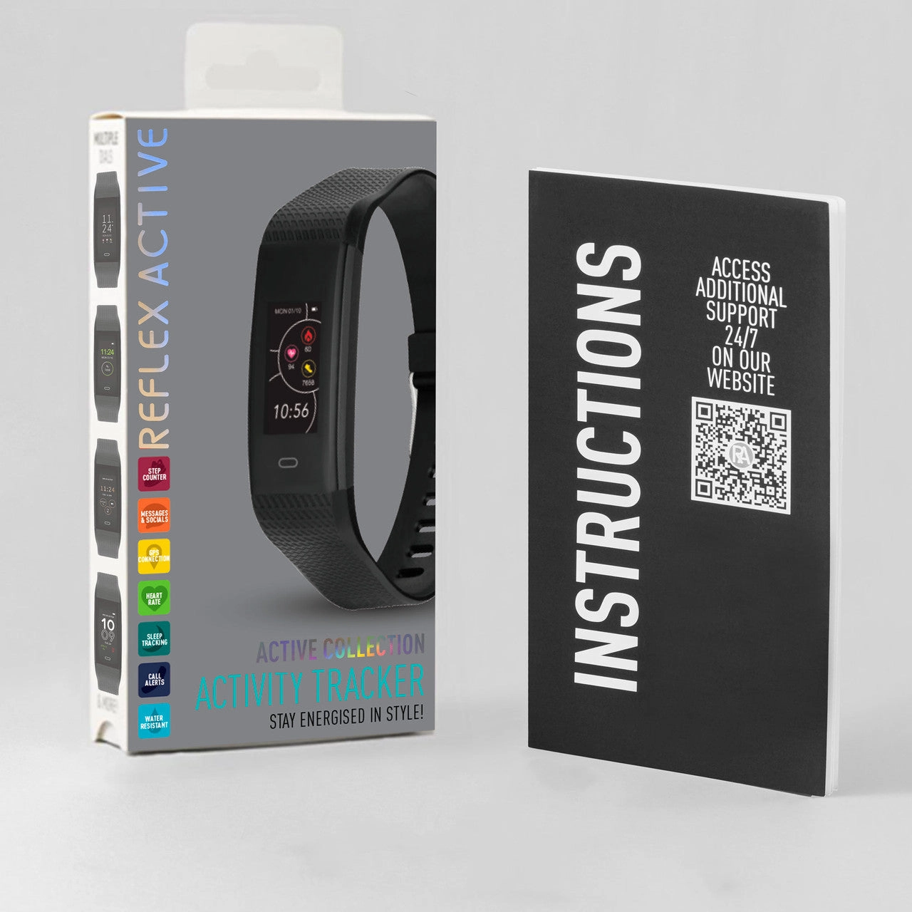 Reflex Active SERIES 35 Activity Tracker Black Strap Watch RA35-2211