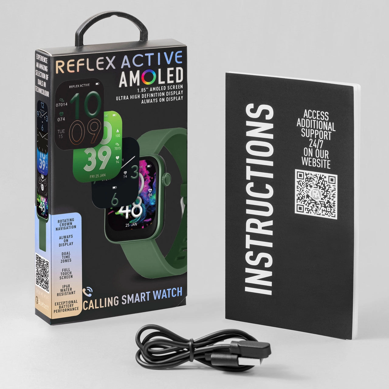 Reflex Active SERIES 40 AMOLED Forest Green Smart Watch RA40-2212