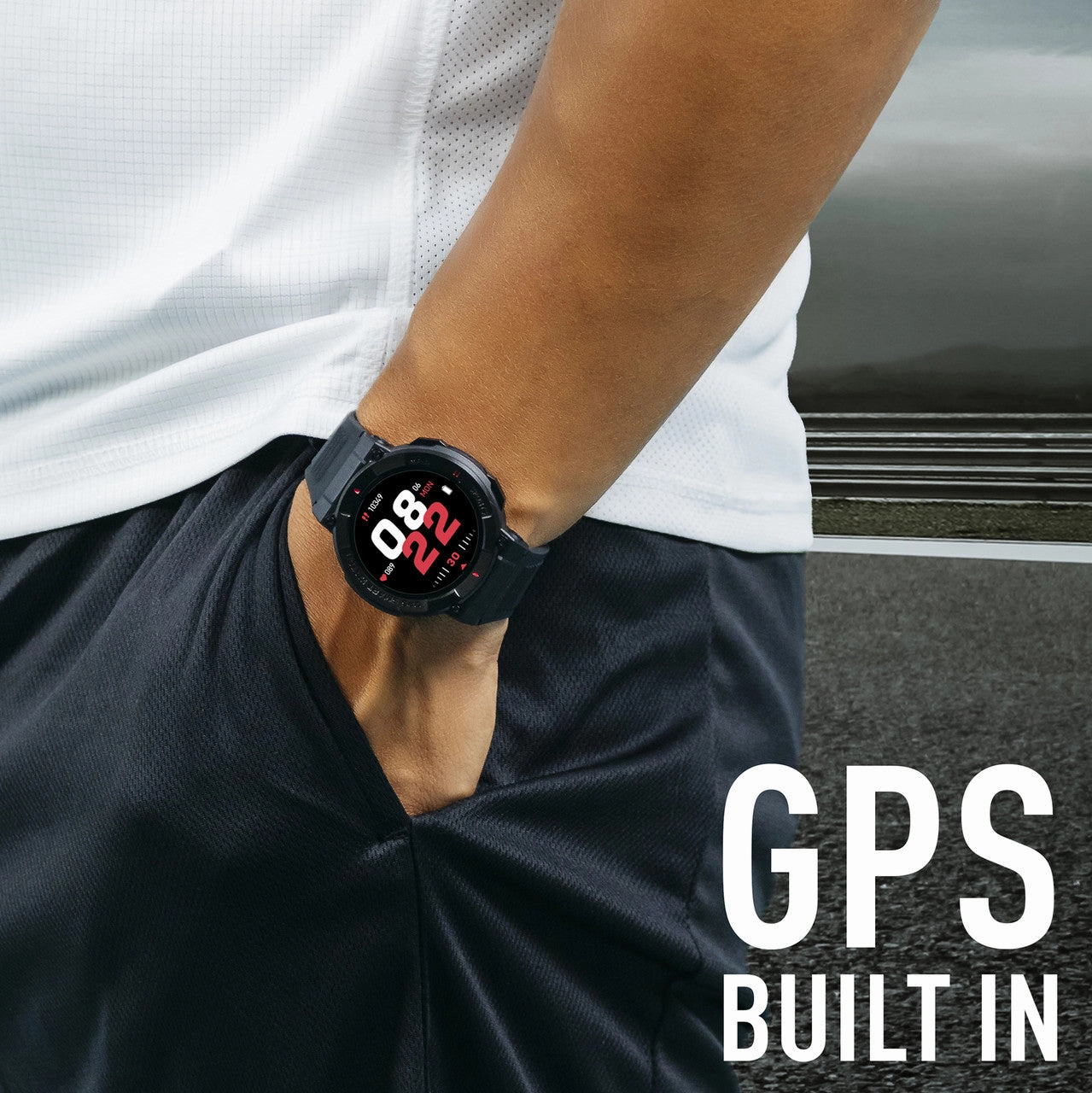 Reflex Active SERIES 43 GPS Black Silicone Smart Watch RA43-2214