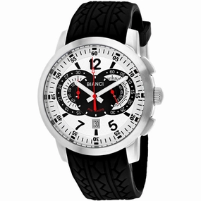 Roberto Bianci Men's Watch - Lombardo Quartz White Dial Rubber Strap | RB70966