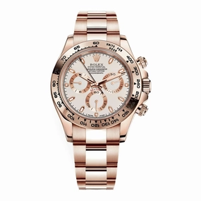 Rolex Cosmograph Daytona 40mm - Ref: 116505-0010 - Ivory Index Dial, 18K Rose Gold Oyster Bracelet Men's Watch