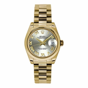 Rolex Datejust 31mm - Ref: 178248 grp - Grey Dial, 18K Yellow Gold President Bracelet Women's Watch