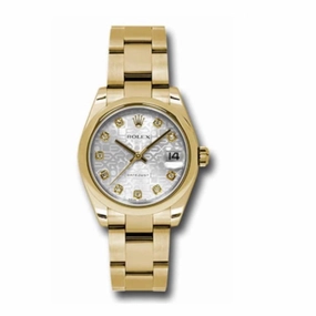 Rolex Datejust 31mm - Ref: 178248 sdo - Silver Dial, 18K Yellow Gold Oyster Bracelet Women's Watch