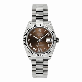 Rolex Datejust 31mm - Ref: 178279 brdrp - Bronze Dial, 18K White Gold President Bracelet Women's Watch