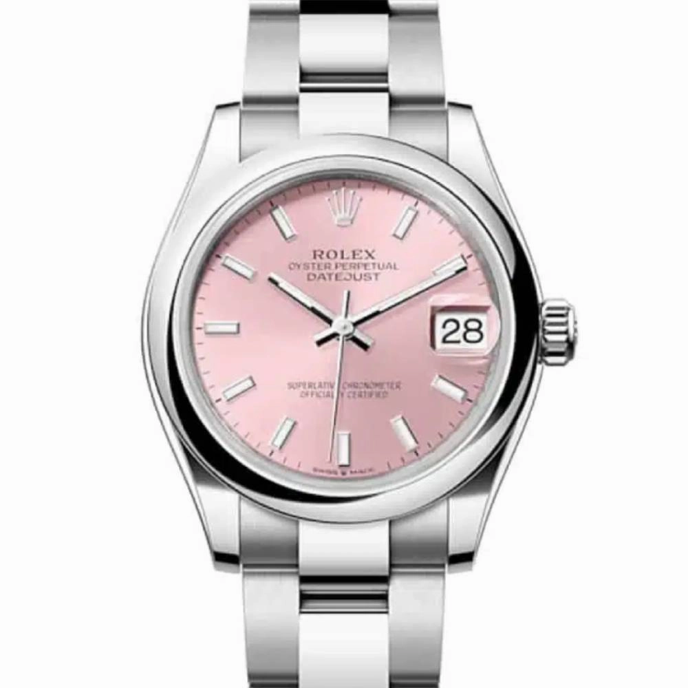 Rolex Datejust 31mm - Ref: 278240-0007 - Pink Stick Dial, Stainless Steel Oyster Bracelet Women's Watch