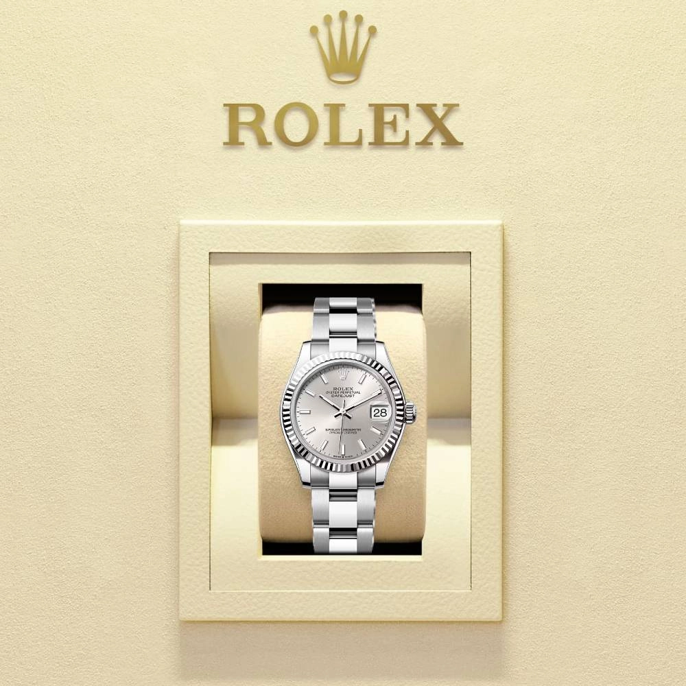 Rolex Datejust 31mm - Ref: 278274-0011 - Silver Stick Dial, Stainless Steel Oyster Bracelet Women's Watch