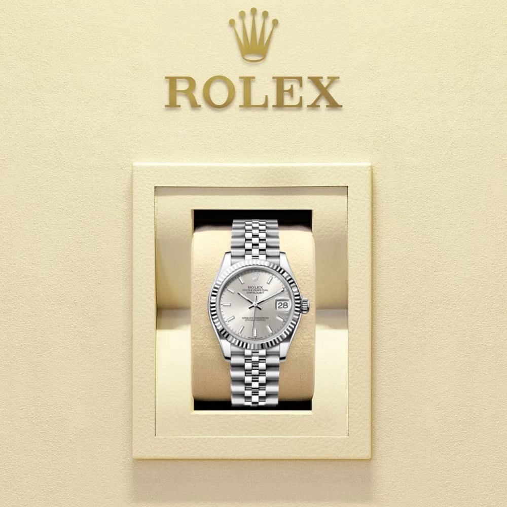 Rolex Datejust 31mm - Ref: 278274-0012 - Silver Stick Dial, Stainless Steel Jubilee Bracelet Women's Watch