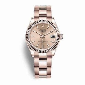 Rolex Datejust 31mm - Ref: 278275-0036 - Rose Dial, 18K Rose Gold Oyster Bracelet Women's Watch