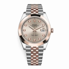 Rolex Datejust 41mm - Ref: 126301-0008 - Sundust Diamond Dial, Two Tone Stainless Steel & 18K Rose Gold Jubilee Bracelet Men's Watch