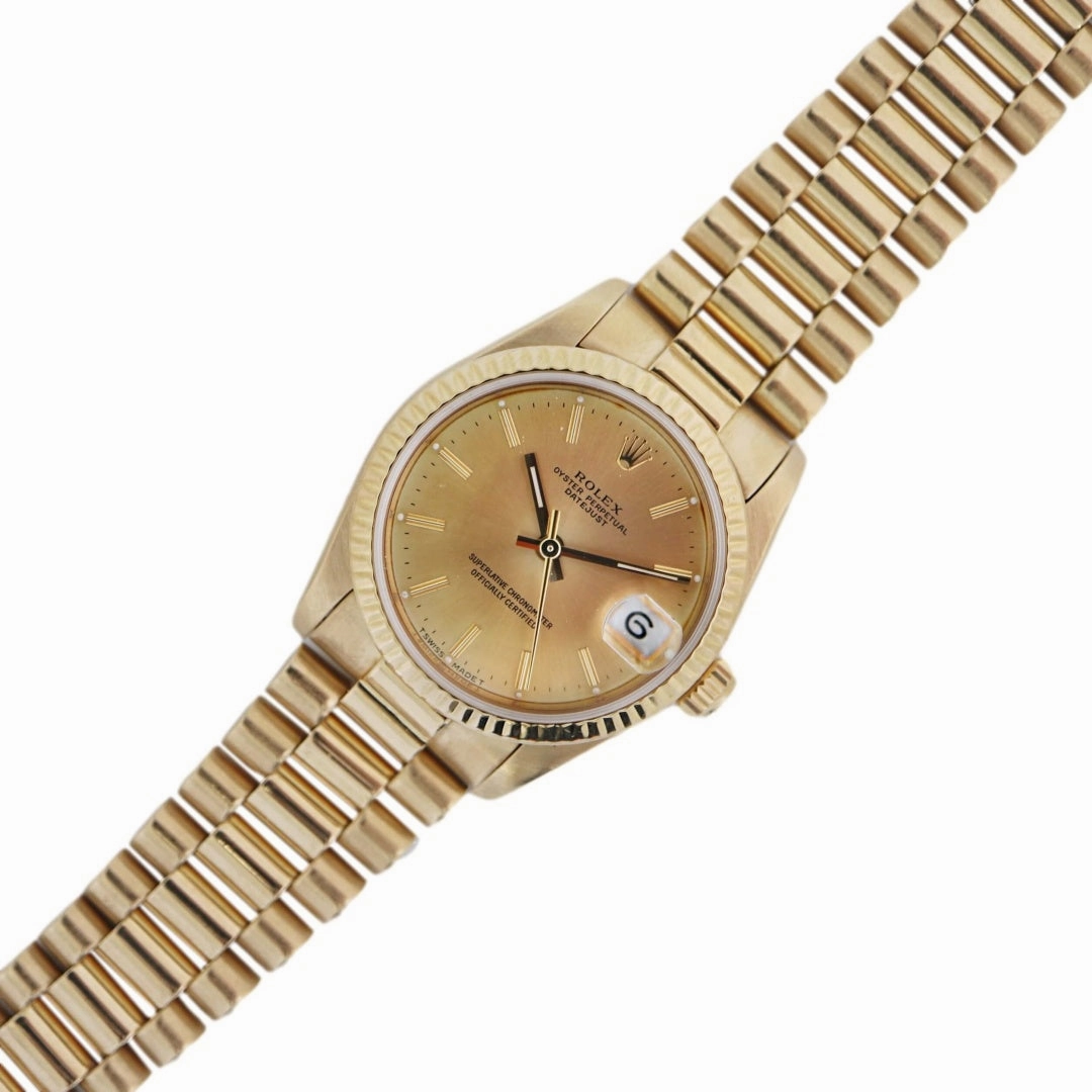 Rolex Datejust Mid Size68278, 18k Gold, 1984