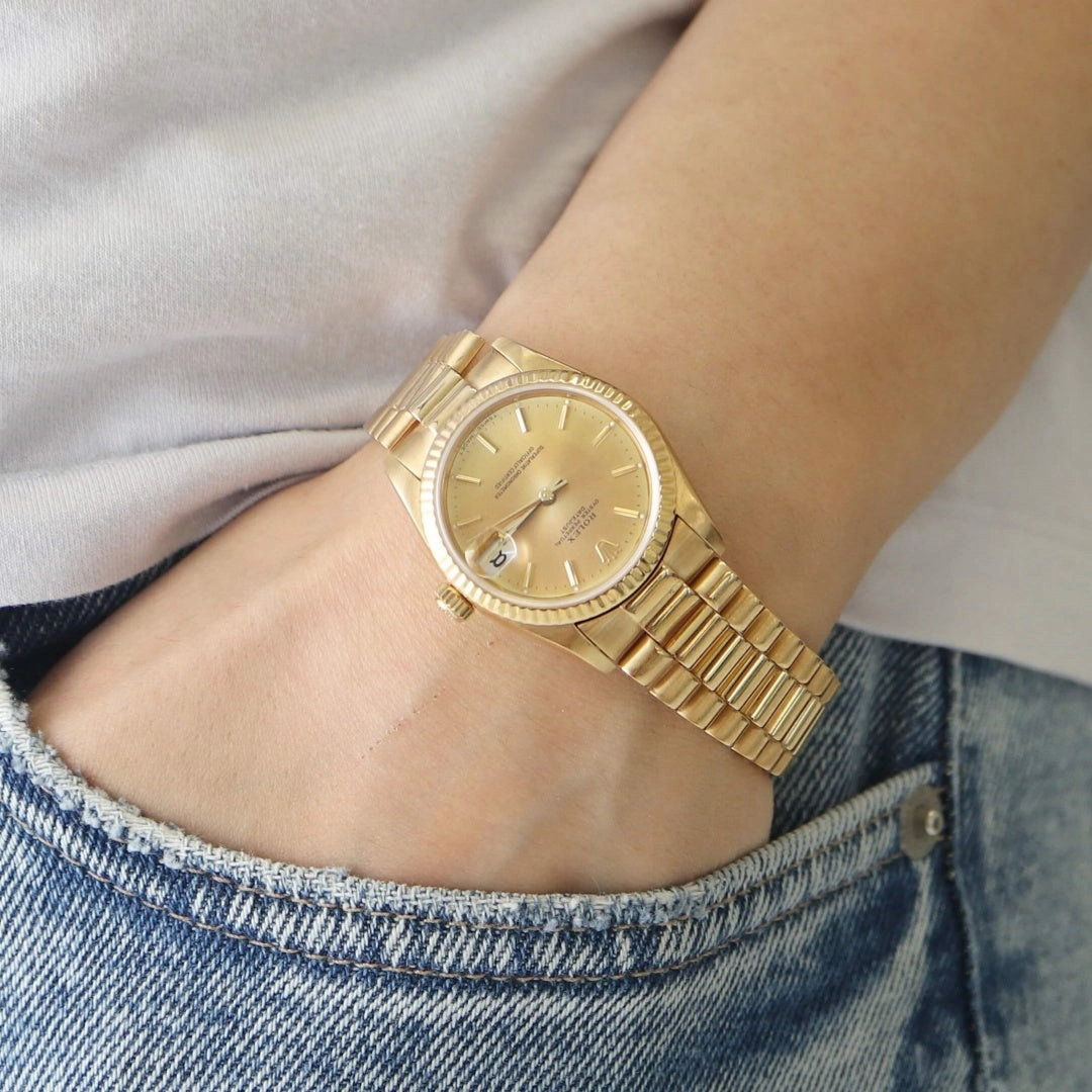 Rolex Datejust Mid Size68278, 18k Gold, 1984