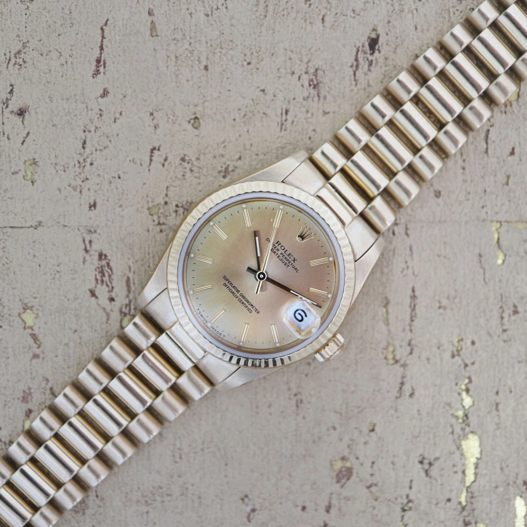 Rolex Datejust Mid Size68278, 18k Gold, 1984