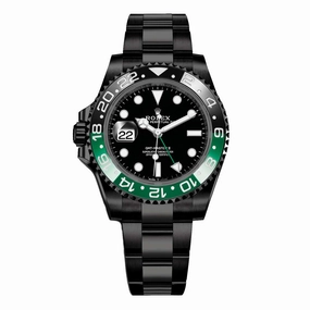 Rolex GMT-Master II "Sprite" 40mm - Ref: 126720VTNR - Black Dial, Green & Black Bezel, PVD Stainless Steel Oyster Bracelet