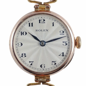 Rolex Ladies 9k Gold Vintage Watch, 1923