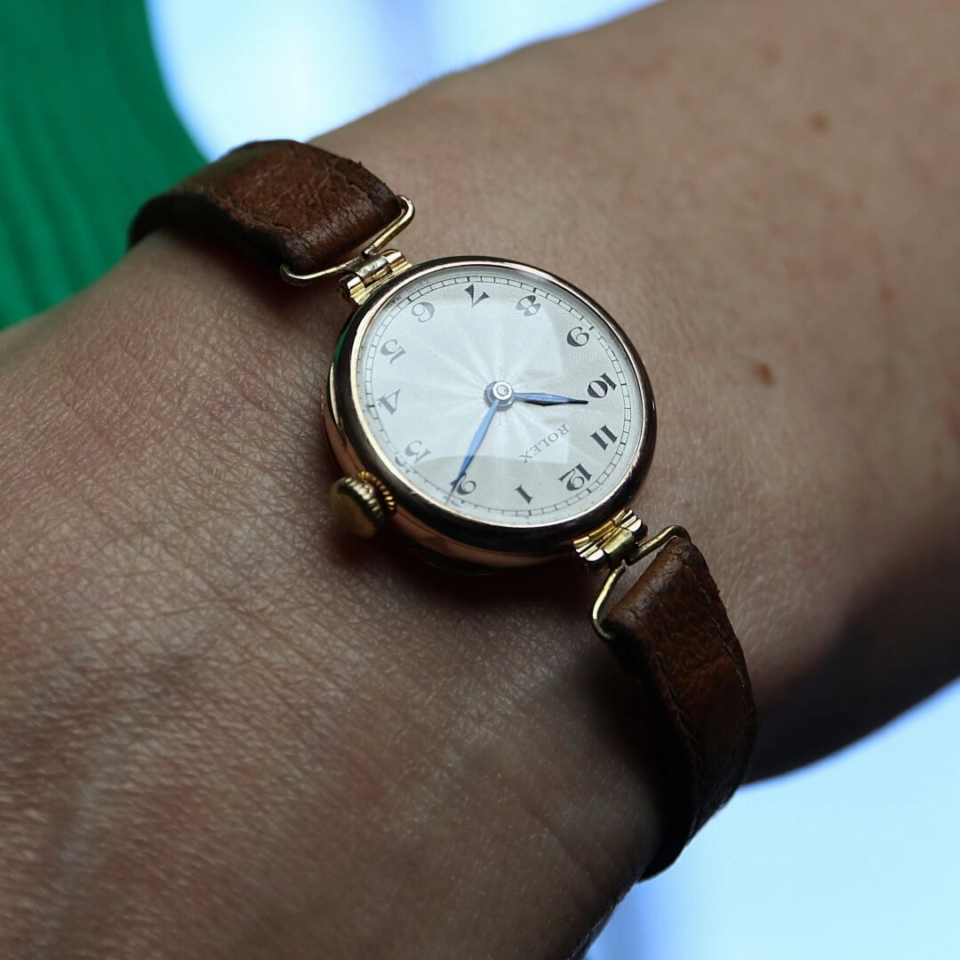 Rolex Ladies 9k Gold Vintage Watch, 1923