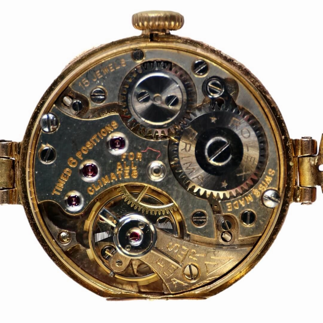 Rolex Ladies 9k Gold Vintage Watch, 1923