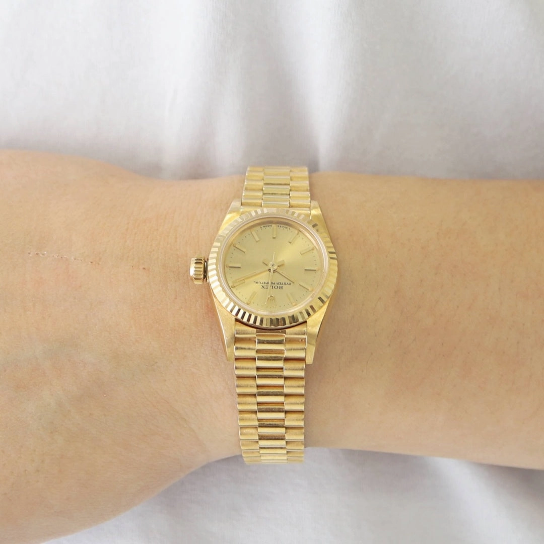 Rolex Ladies Oyster Perpetual 67198 18k, 1985