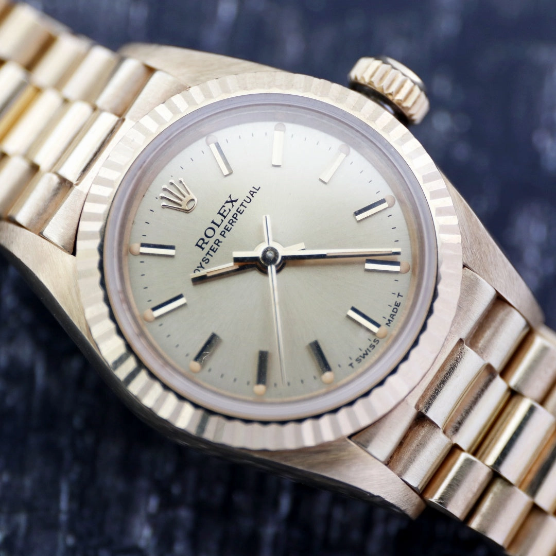 Rolex Ladies Oyster Perpetual 67198 18k, 1985