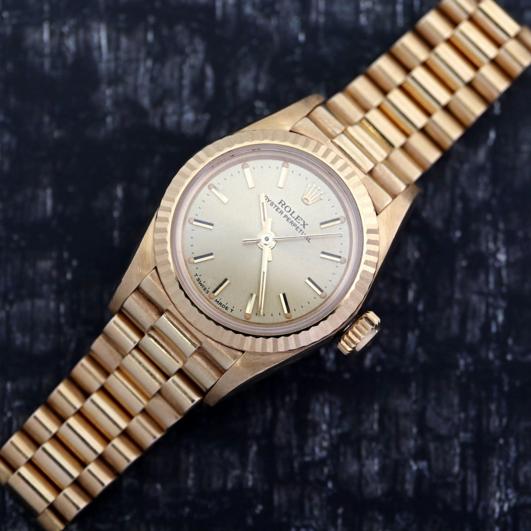 Rolex Ladies Oyster Perpetual 67198 18k, 1985
