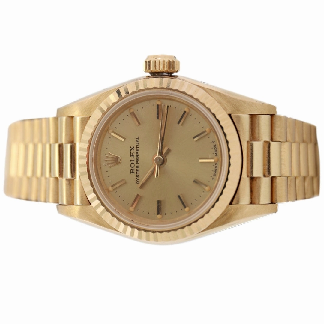 Rolex Ladies Oyster Perpetual 67198 18k, 1985