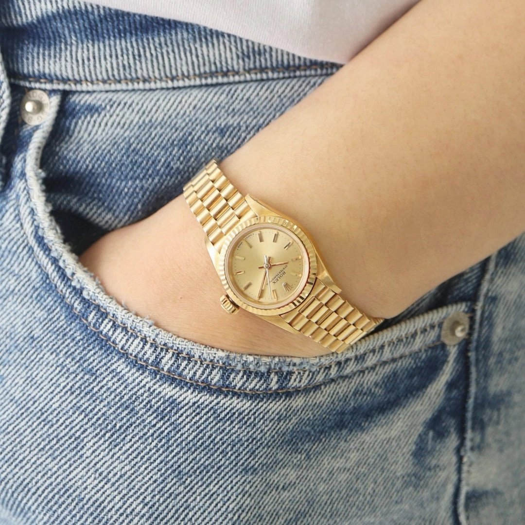 Rolex Ladies Oyster Perpetual 67198 18k, 1985