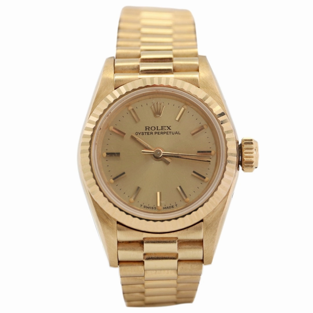 Rolex Ladies Oyster Perpetual 67198 18k, 1985