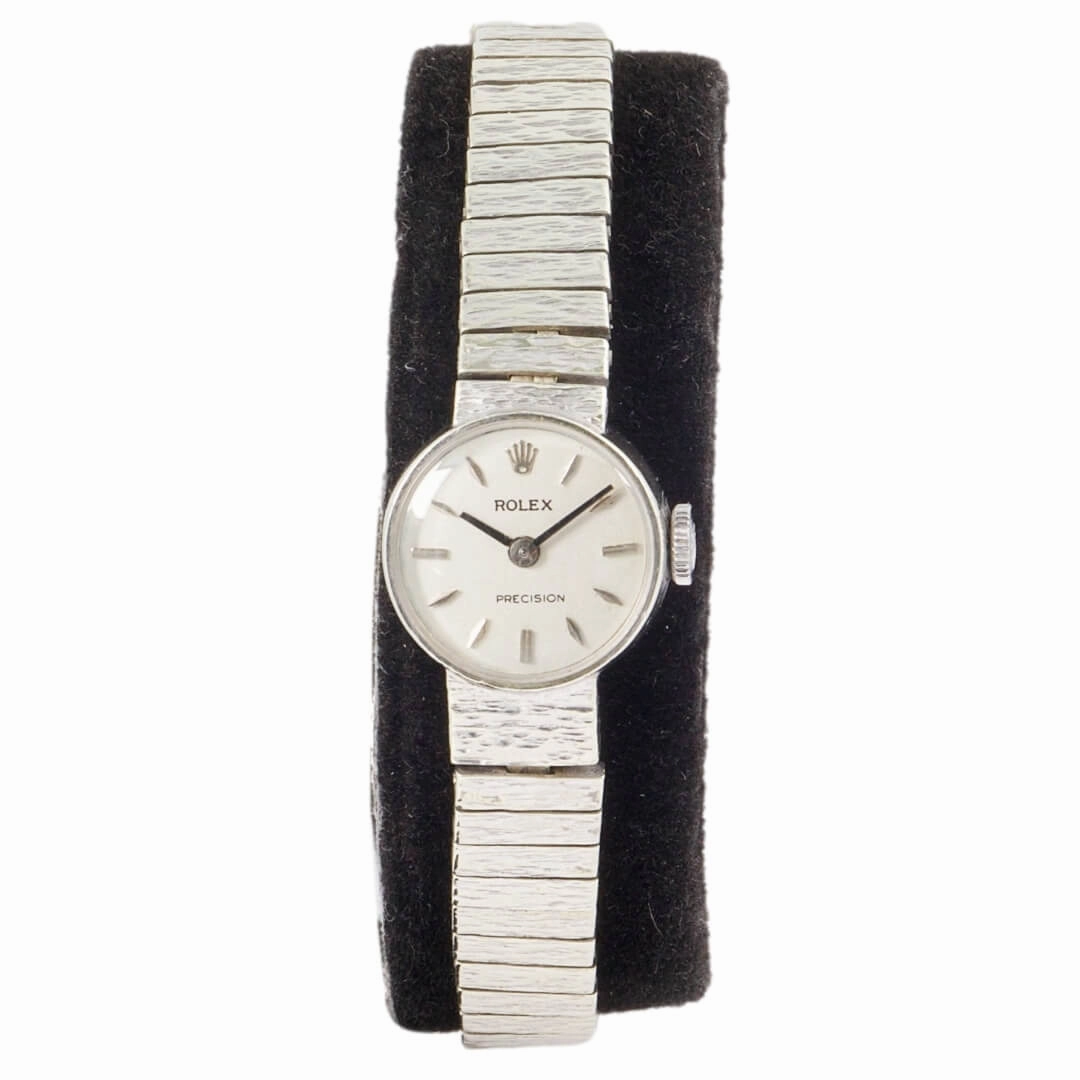 Rolex Ladies Precision, 9k White Gold Bracelet