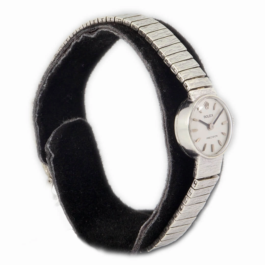 Rolex Ladies Precision, 9k White Gold Bracelet