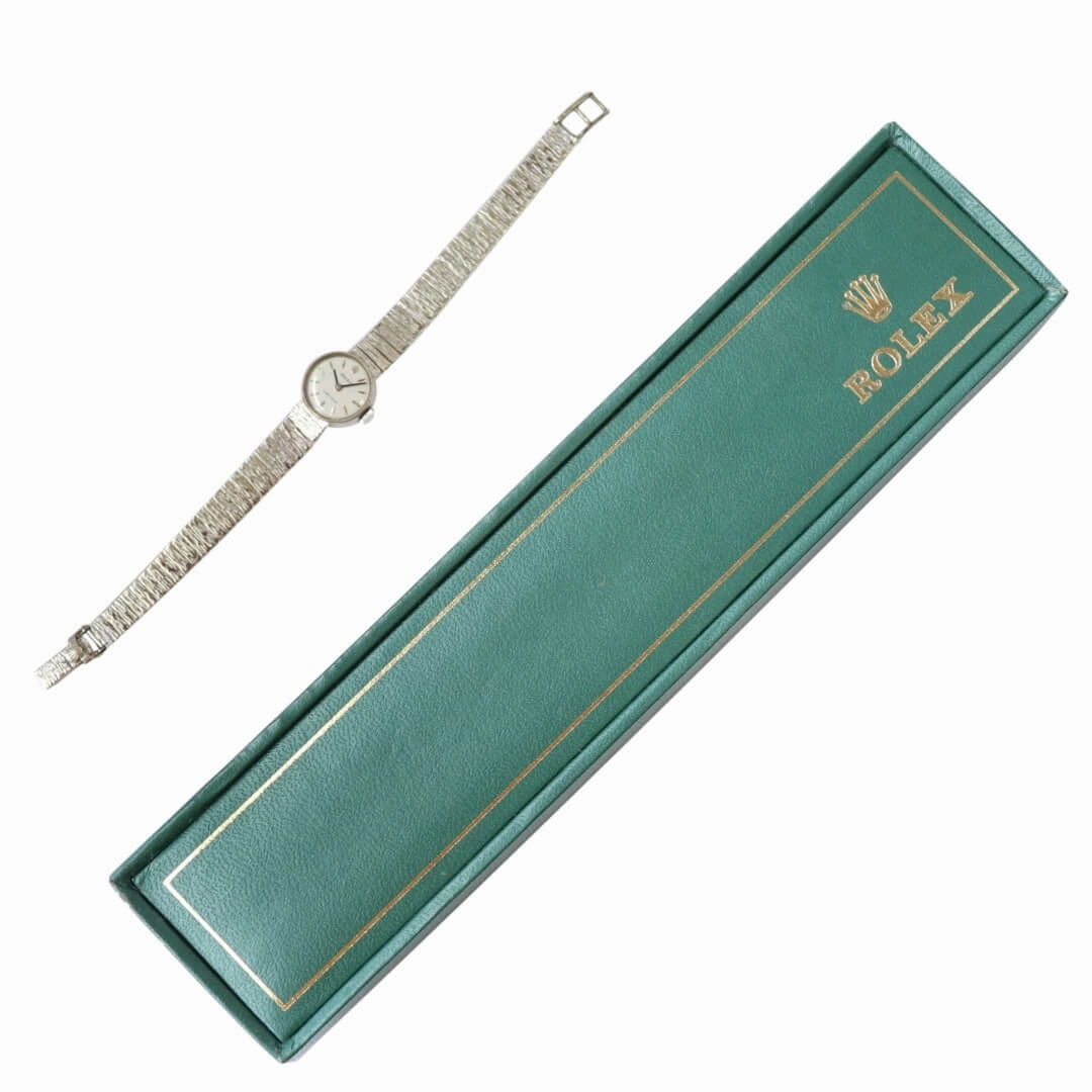 Rolex Ladies Precision, 9k White Gold Bracelet