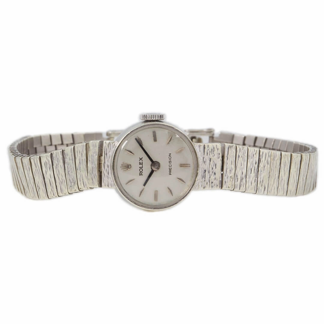 Rolex Ladies Precision, 9k White Gold Bracelet