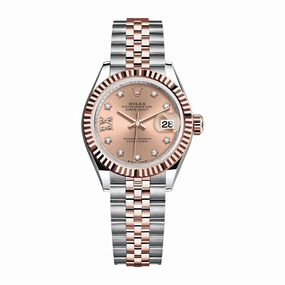Rolex Lady-Datejust 28mm - Ref: 279171-0027 - Rose Diamond Dial, Two Tone Stainless Steel & 18K Rose Gold Jubilee Bracelet Women's Watch