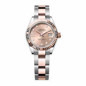 Rolex Lady-Datejust 28mm - Ref: 279171-0028 - Rose Diamond Dial, Two Tone Stainless Steel & 18K Rose Gold Oyster Bracelet Women's Watch