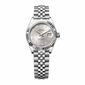 Rolex Lady-Datejust 28mm - Ref: 279174-0007 - Silver Roman Dial, Stainless Steel Jubilee Bracelet Women's Watch