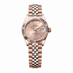 Rolex Lady Datejust 28mm - Ref: 279175-0028 - Rose Dial, 18K Rose Gold Jubilee Bracelet Women's Watch