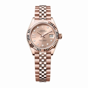 Rolex Lady Datejust 28mm - Ref: 279175-0030 - Rose Dial, 18K Rose Gold Jubilee Bracelet Women's Watch