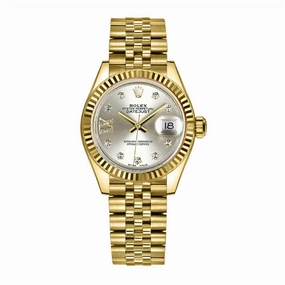 Rolex Lady Datejust 28mm - Ref: 279178-0004 - Silver Dial, 18K Yellow Gold Jubilee Bracelet Women's Watch