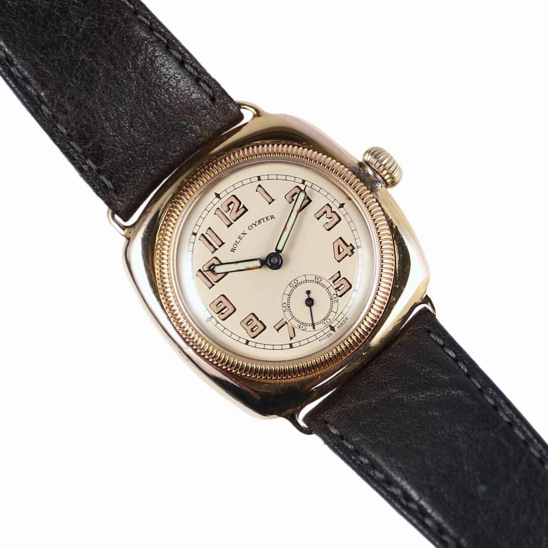 Rolex Oyster Cushion 9k Gold, 1930